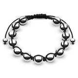 Bracelet shamballa 23 - Perles argentées