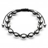 Bracelet shamballa 23 - Perles argentées