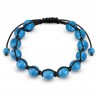 Bracelet shamballa 26 - Turquoise
