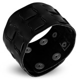 Bracelet de force 03 - Noir avec deux bandes