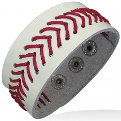 Bracelet de force 07 - Blanc et rouge