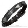 Bracelet de force 10 - Noir avec losanges