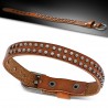 Bracelet de force 11 - Marron avec petits ronds