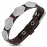 Bracelet de force 20 - Marron avec losanges