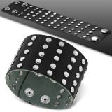 Bracelet de force 27 - Noir ronds en acier
