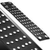Bracelet de force 27 - Noir ronds en acier