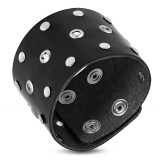 Bracelet de force 33 - Noirs ronds creux et pleins