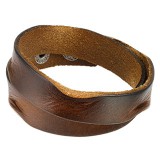Bracelet de force 45 - Brun deux bandes
