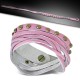 Bracelet de force 59 - Plusieurs tours roses