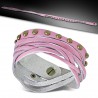 Bracelet de force 59 - Plusieurs tours roses