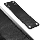Bracelet de force 64 - Noir bords tressés
