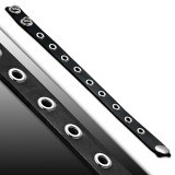Bracelet de force 68 - Noir avec ronds creux