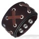Bracelet de force avec lanières croisées en cuir (71)