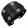 Bracelet de force 72 - Marron avec bande centrale