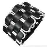 Bracelet de force 74 - Noir entrelacé