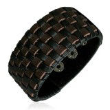 Bracelet de force 90 - Damier marron et noir