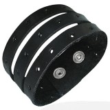 Bracelet de force 92 - Trois bandes noires