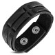 Bracelet de force 101 - Noir deux bandes