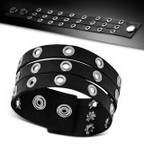 Bracelet de force 102 - Trois bandes cercles creux