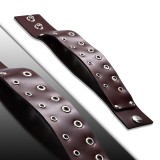 Bracelet de force 105 - Marron ronds creux