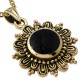 Pendentif en bronze 02 - Onyx noire