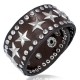 Bracelet de force 116 - Marron avec étoiles