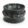 Bracelet de force 118 - Noir bande centrale