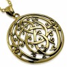 Pendentif en bronze 08 - Cercle avec lianes