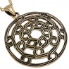 Pendentif en bronze 09 - Cercle avec lignes entrelacées