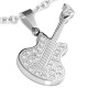 Pendentif musique 01 - Guitare avec strass