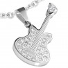 Pendentif musique 01 - Guitare avec strass