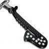 Pendentif musique 03 - Saxophone noir strass