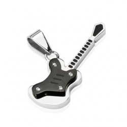 Pendentif musique 05 - Noire et grise