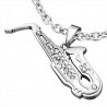 Pendentif musique 08 - Saxophone gris