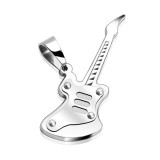 Pendentif musique 12 - Guitare grise