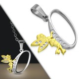Pendentif lettre avec fée O