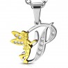 Pendentif lettre avec fée P