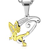 Pendentif lettre avec fée Q