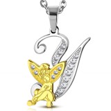 Pendentif lettre avec fée Y