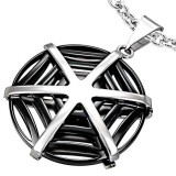 Pendentif tribal 13 - Toile d'araignée noire