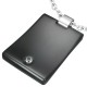 Pendentif plaque 01 - Noire avec strass