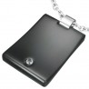 Pendentif plaque 01 - Noire avec strass