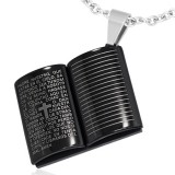 Pendentif plaque 34 - Livre latin noir