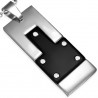 Pendentif plaque 48 - Cinq strass transparents