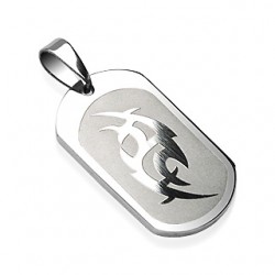 Pendentif plaque 50 - Signe tribal