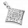 Pendentif plaque 55 - Losange strass centraux