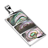 Pendentif plaque 70 - Abalone
