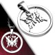 Pendentif animal 04 - Papillon dans cercle