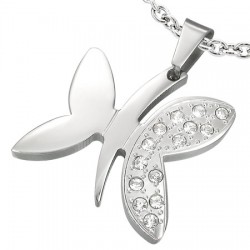 Pendentif animal 08 - Libellule un coté avec zircones