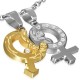 Pendentif pour couple 02 - Homme et femme